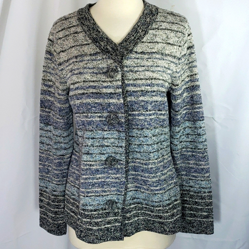 Pendleton Striped Sweater Blazer - image 1